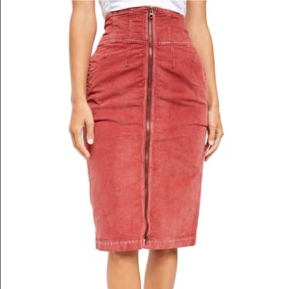 Free People “I Want it All” corduroy midi skirt - Picture 3 of 7